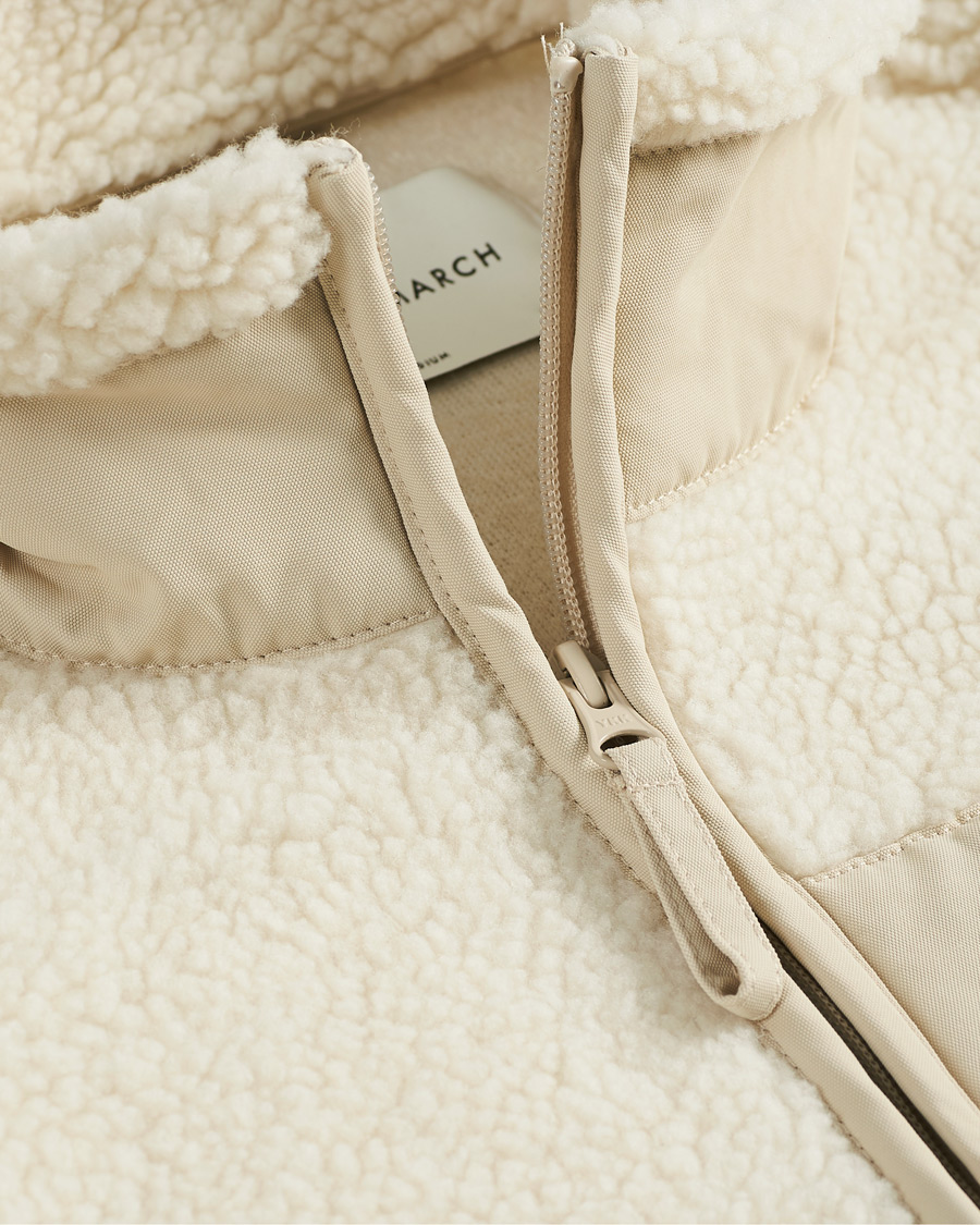 Mies | Puserot | A Day's March | Granån Recycled Fleece Jacket Off White