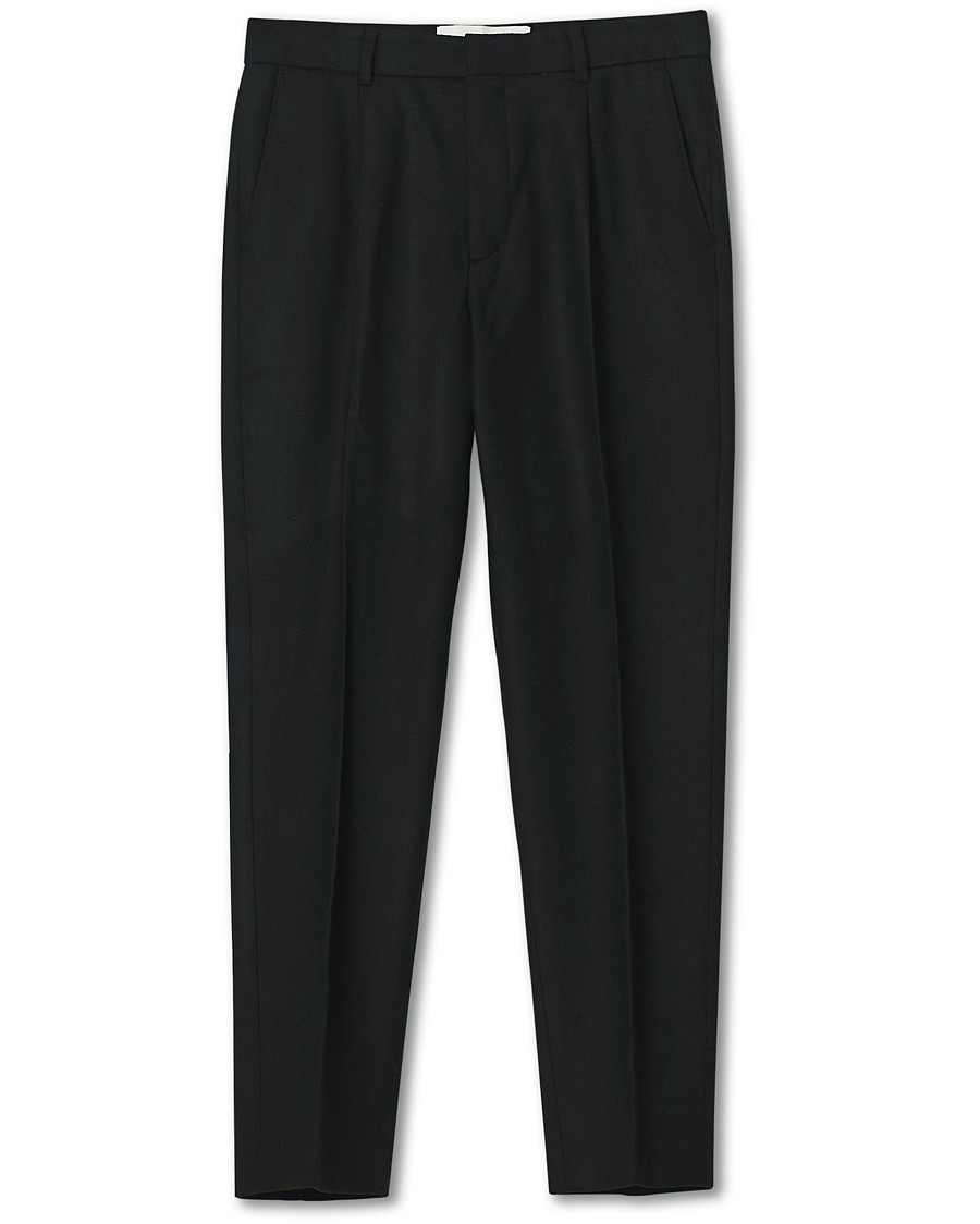 Mies | Housut | A Day's March | Crovie Wool Trousers Black