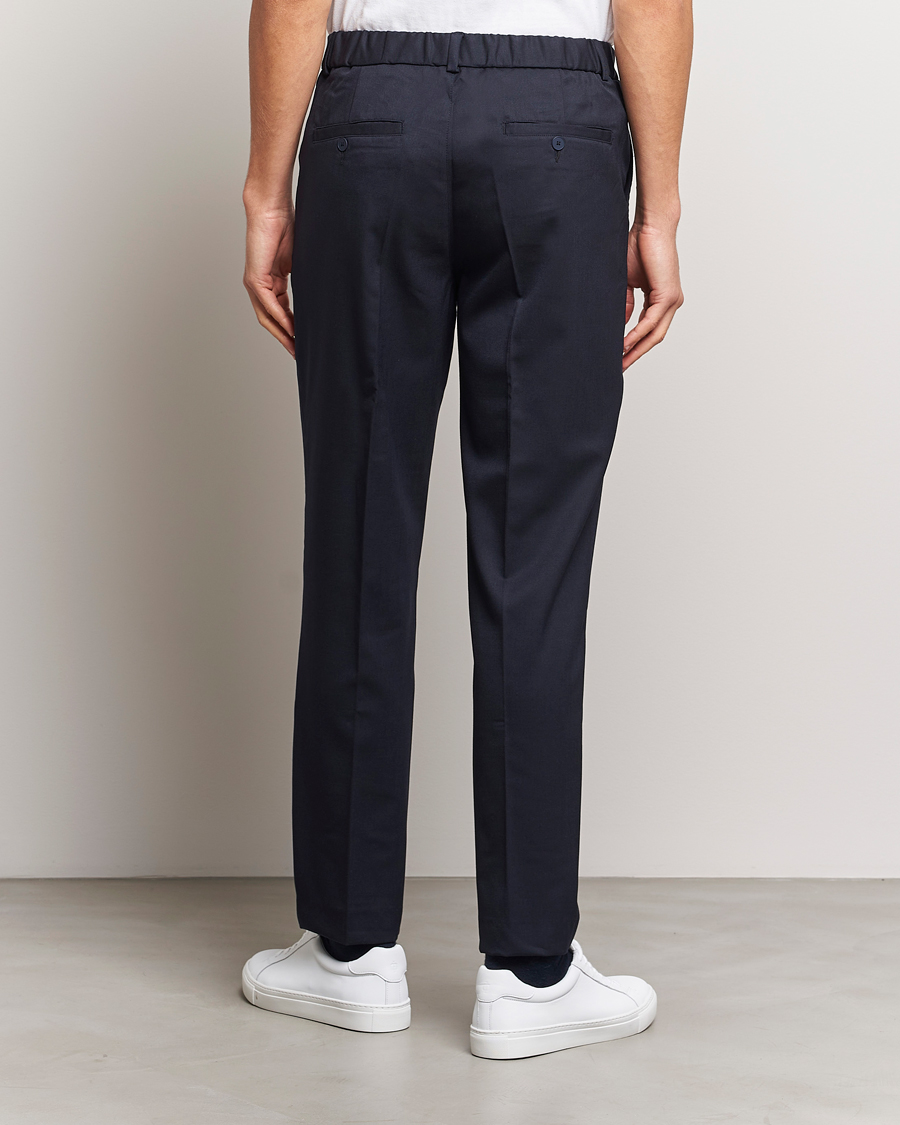 Mies | Housut | A Day's March | Smart Trousers Wool Twill Navy