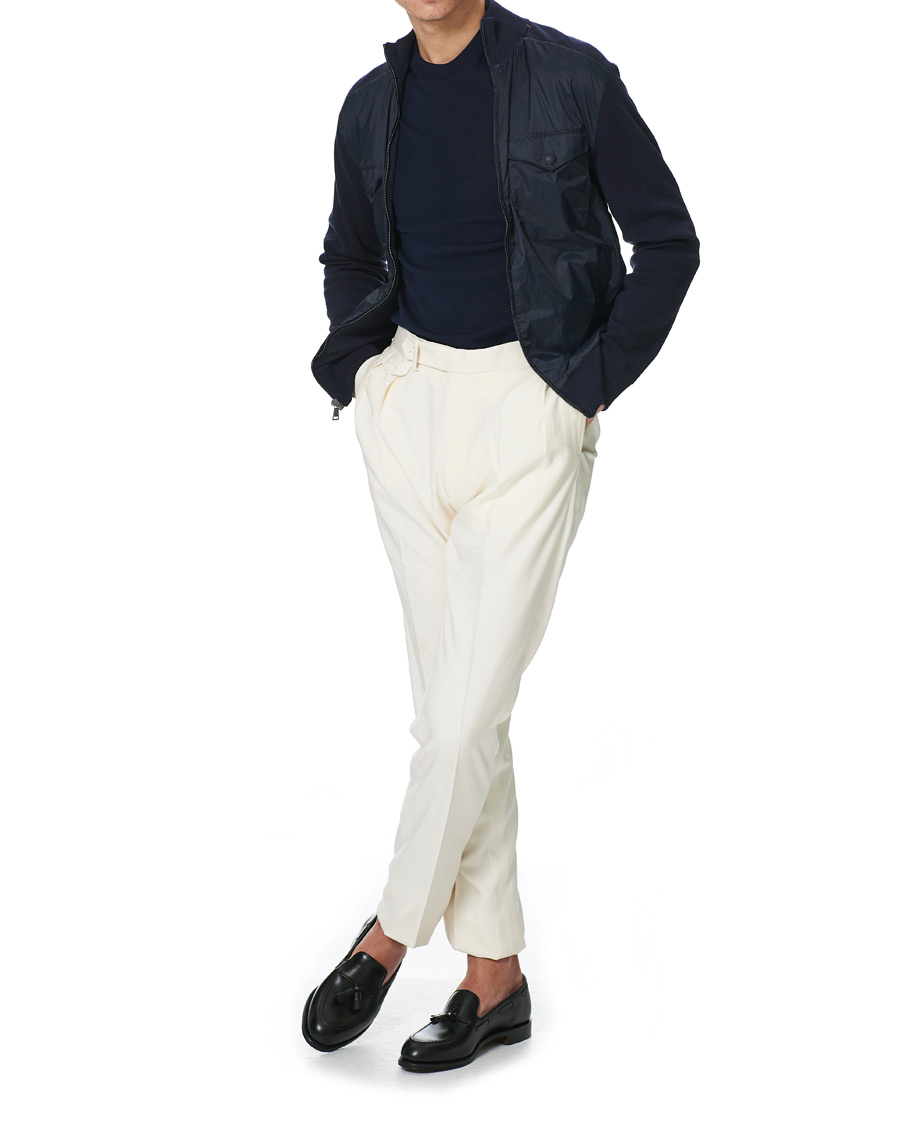 Mies | Puserot | Ralph Lauren Purple Label | Hybrid Zip Sweater Classic Navy