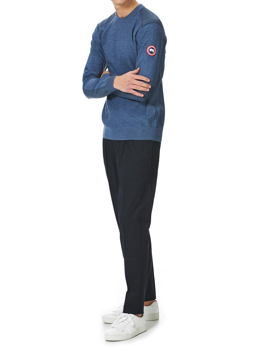 Mies | Puserot | Canada Goose | Dartmouth Crew Neck Sweater Ozone Blue Heather