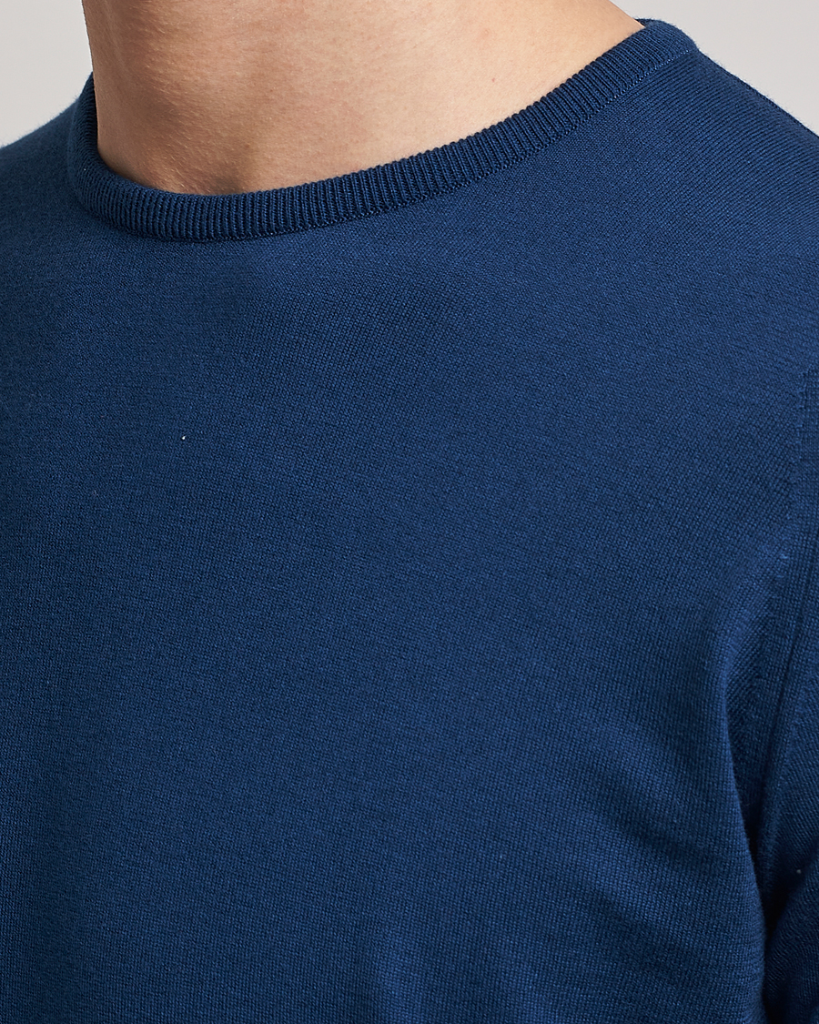 Mies | Puserot | John Smedley | Hatfield Sea Island Crew Neck Indigo