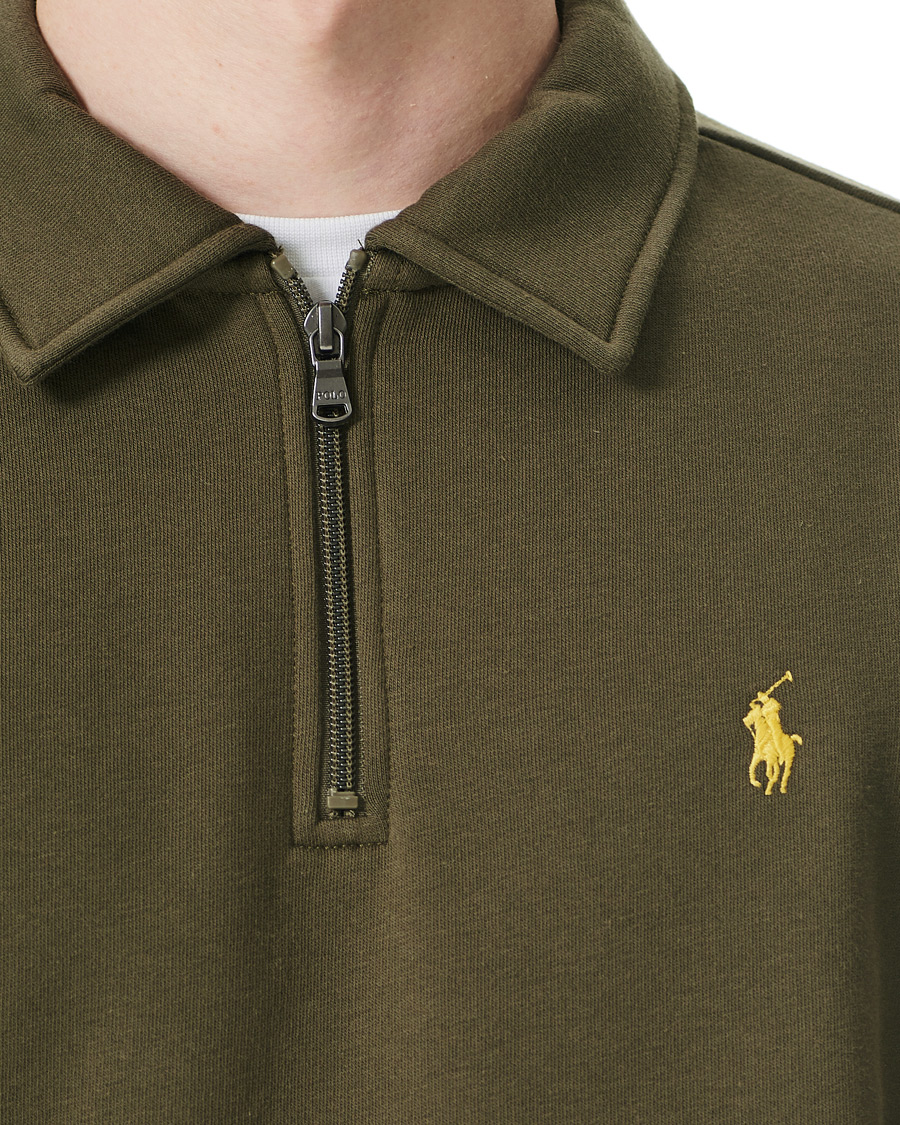Mies | Puserot | Polo Ralph Lauren | Graphic Fleece Half Zip Sweater Defender Green