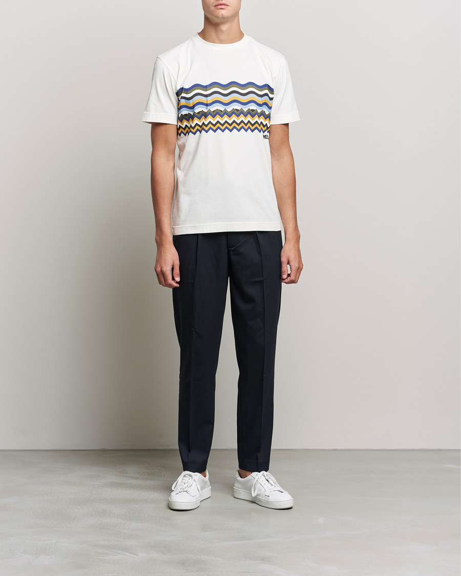 Mies | T-paidat | Missoni | Zig Zag Onda T-Shirt White