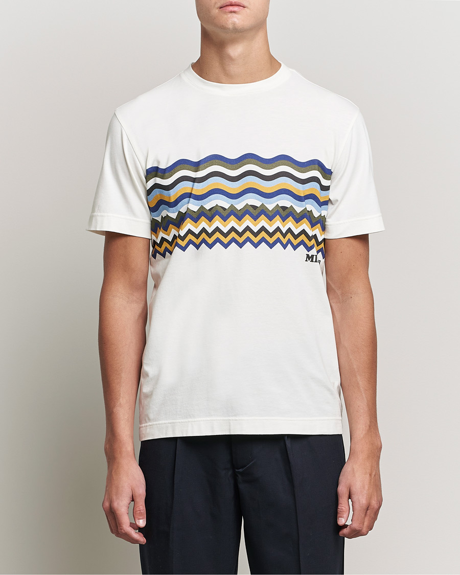 Mies | T-paidat | Missoni | Zig Zag Onda T-Shirt White
