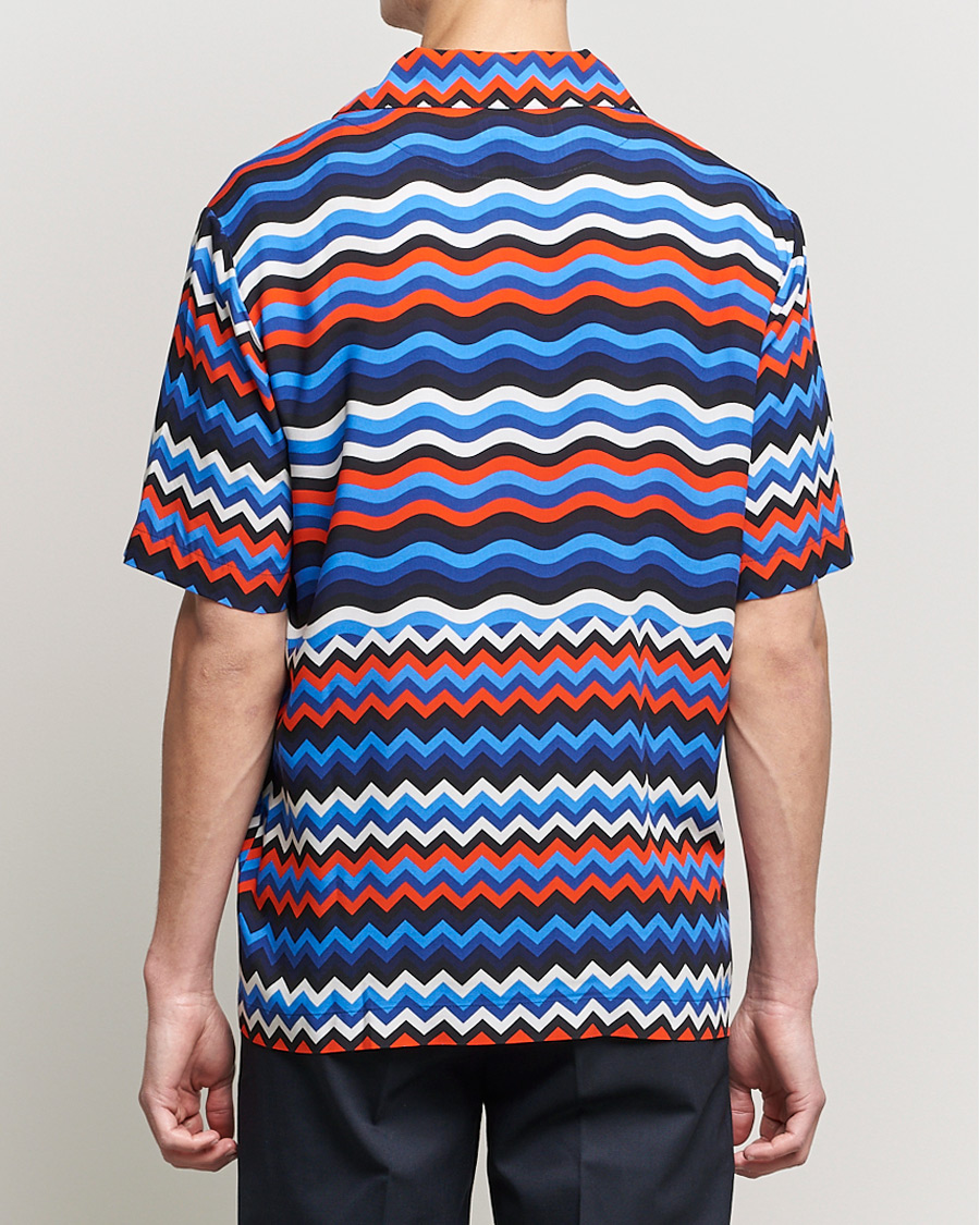 Mies | Kauluspaidat | Missoni | Zig Zag Bowling Shirt Navy/Red