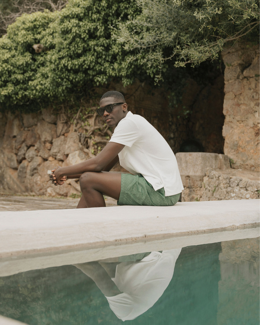 Mies | Uimahousut | Missoni | Tonal Zig Zag Swim Shorts Dark Green