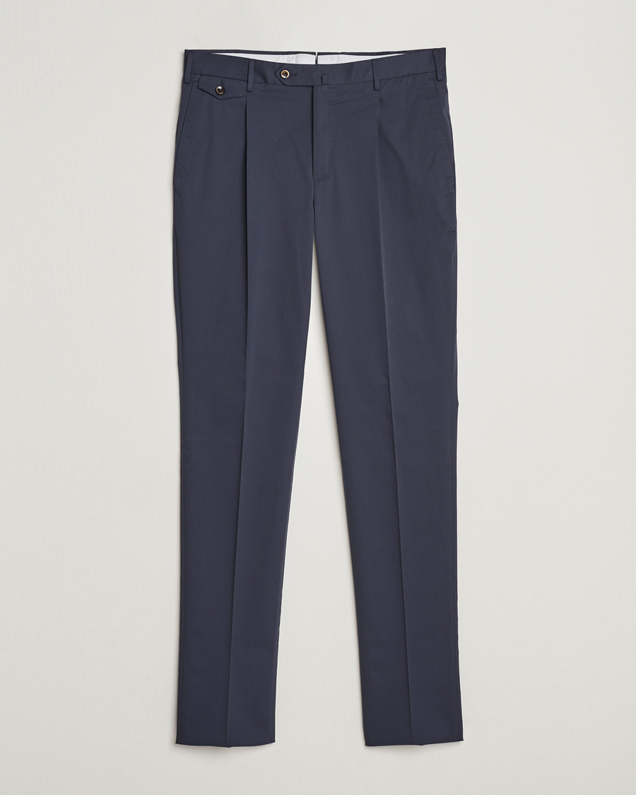 Mies | Housut | PT01 | Gentleman Fit Silkochino Trousers Navy