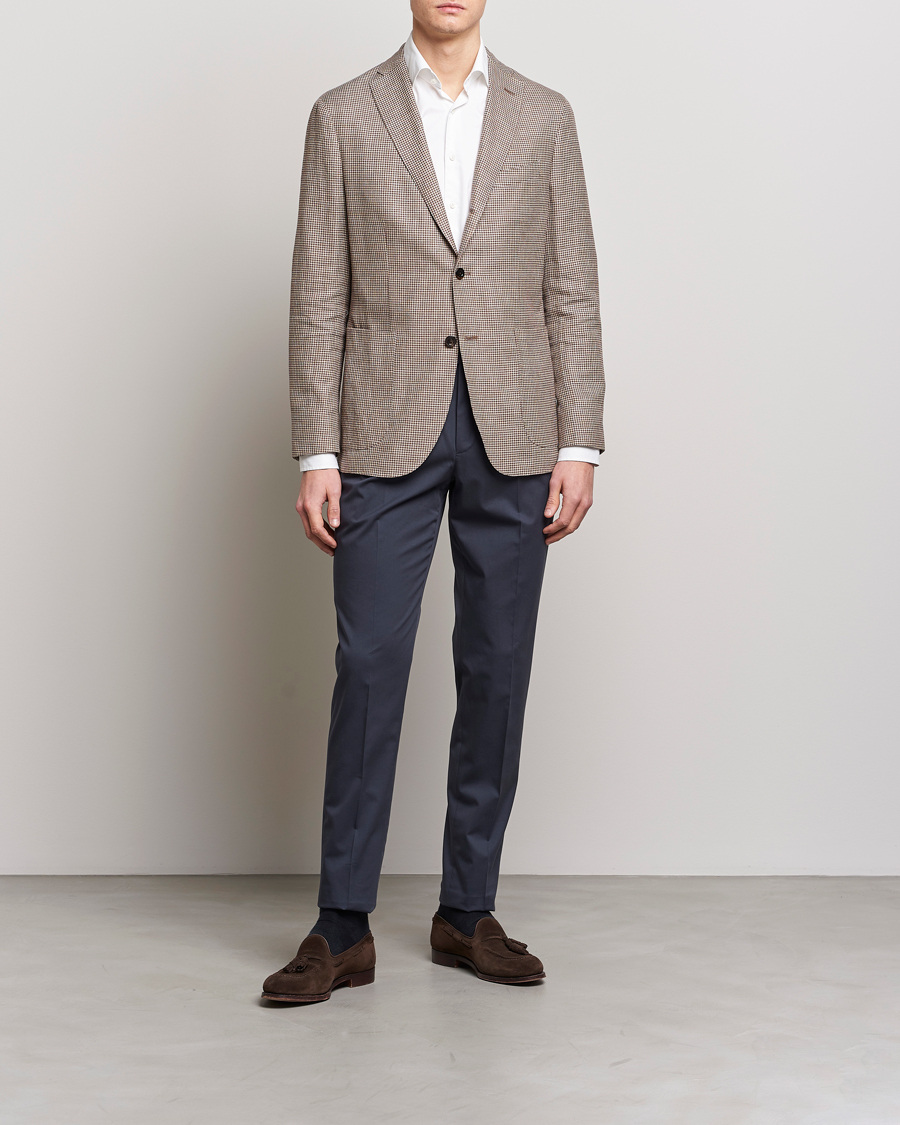 Mies | Housut | PT01 | Gentleman Fit Silkochino Trousers Navy