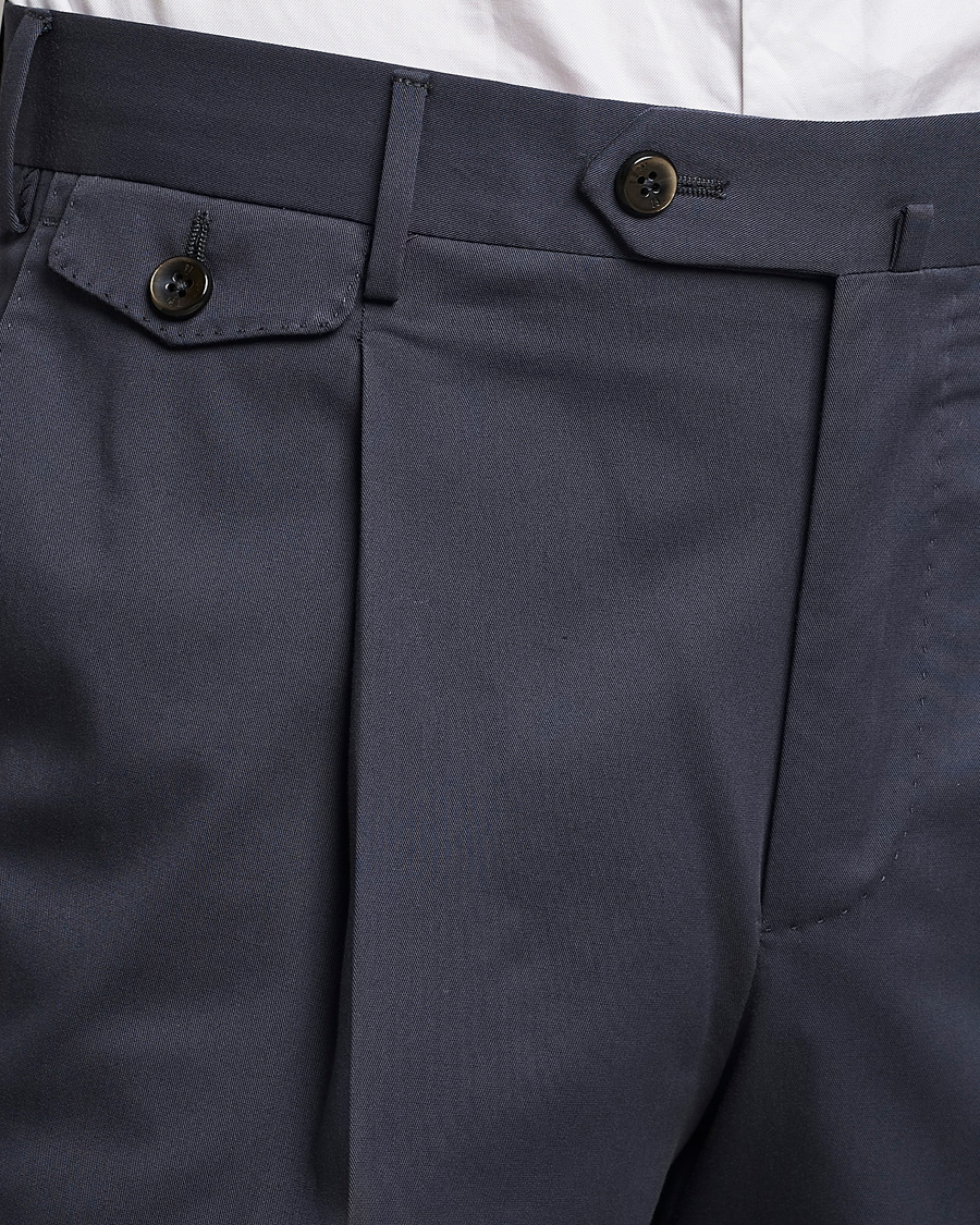 Mies | Housut | PT01 | Gentleman Fit Silkochino Trousers Navy