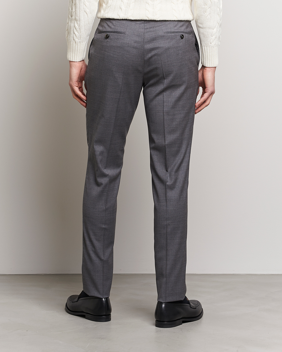 Mies | Housut | PT01 | Gentleman Fit Wool Trousers Medium Grey