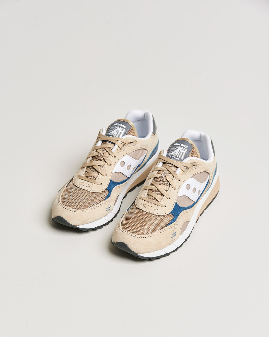 Mies | Saucony Shadow 6000 Sneaker Sand/Navy | Saucony | Shadow 6000 Sneaker Sand/Navy