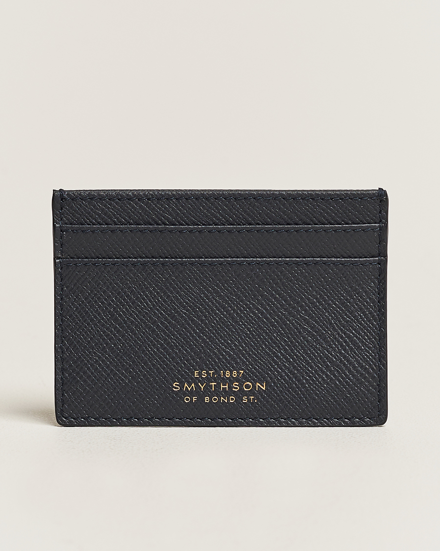 Mies | Lompakot | Smythson | Panama Flat Cardholder Navy