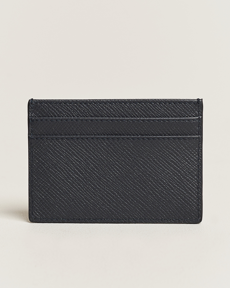 Mies | Lompakot | Smythson | Panama Flat Cardholder Navy
