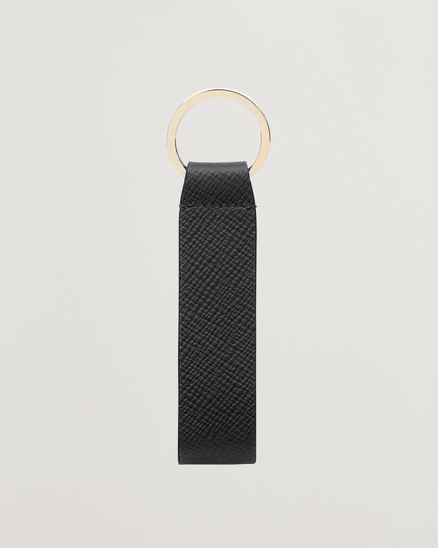 Mies | Avaimenperät | Smythson | Panama Leather Keyring Black