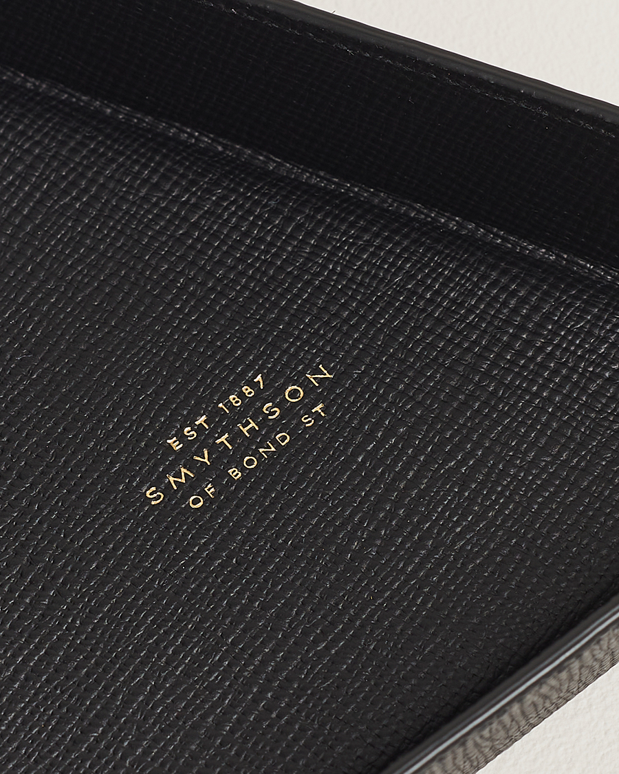Mies |  | Smythson | Panama Leather Coin Tray Black