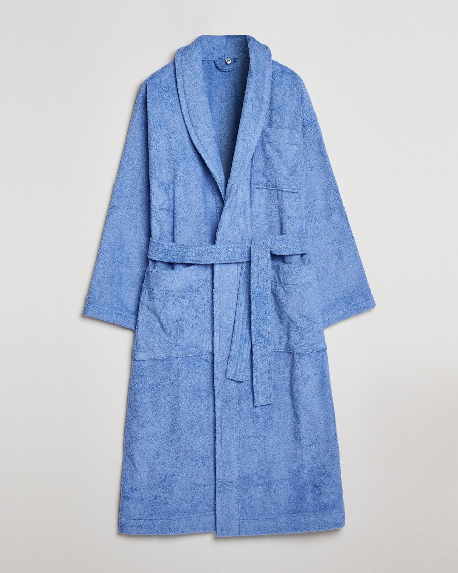 Mies | Yöpuvut ja kylpytakit | Tekla | Organic Terry Classic Bathrobe Clear Blue