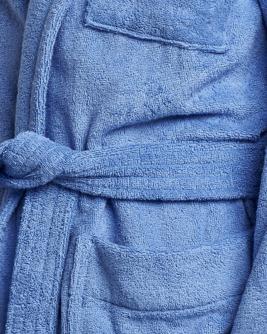 Mies | Yöpuvut ja kylpytakit | Tekla | Organic Terry Classic Bathrobe Clear Blue
