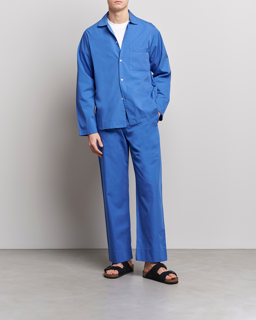 Mies | Tekla Poplin Pyjama Shirt Royal Blue | Tekla | Poplin Pyjama Shirt Royal Blue