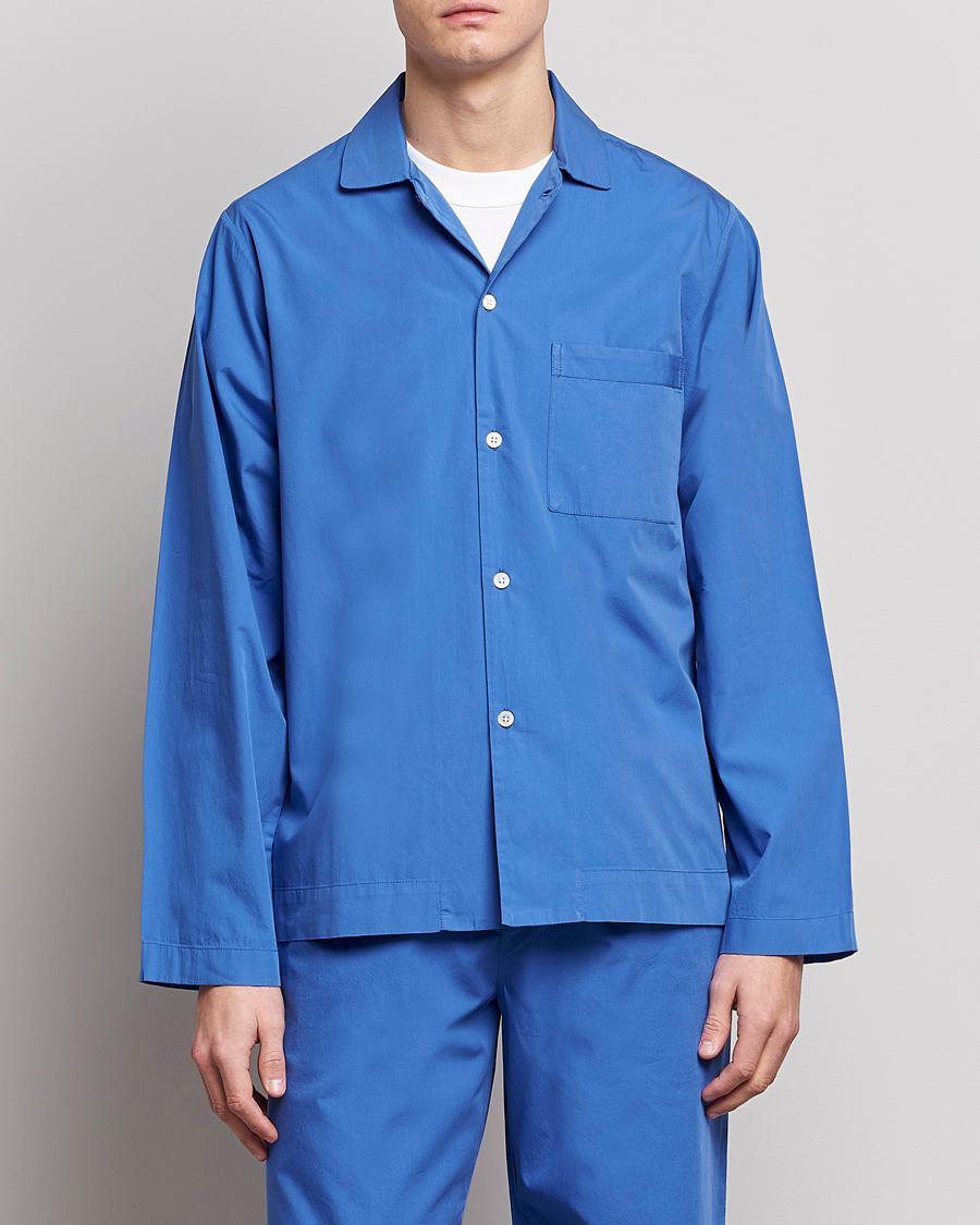 Mies | Tekla Poplin Pyjama Shirt Royal Blue | Tekla | Poplin Pyjama Shirt Royal Blue