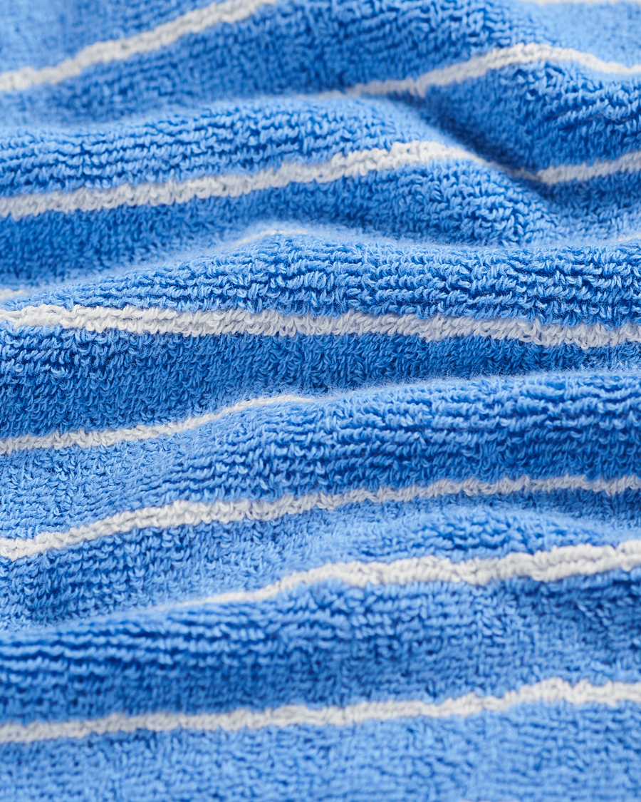 Mies | Tekla Organic Terry Hand Towel Clear Blue Stripes | Tekla | Organic Terry Hand Towel Clear Blue Stripes