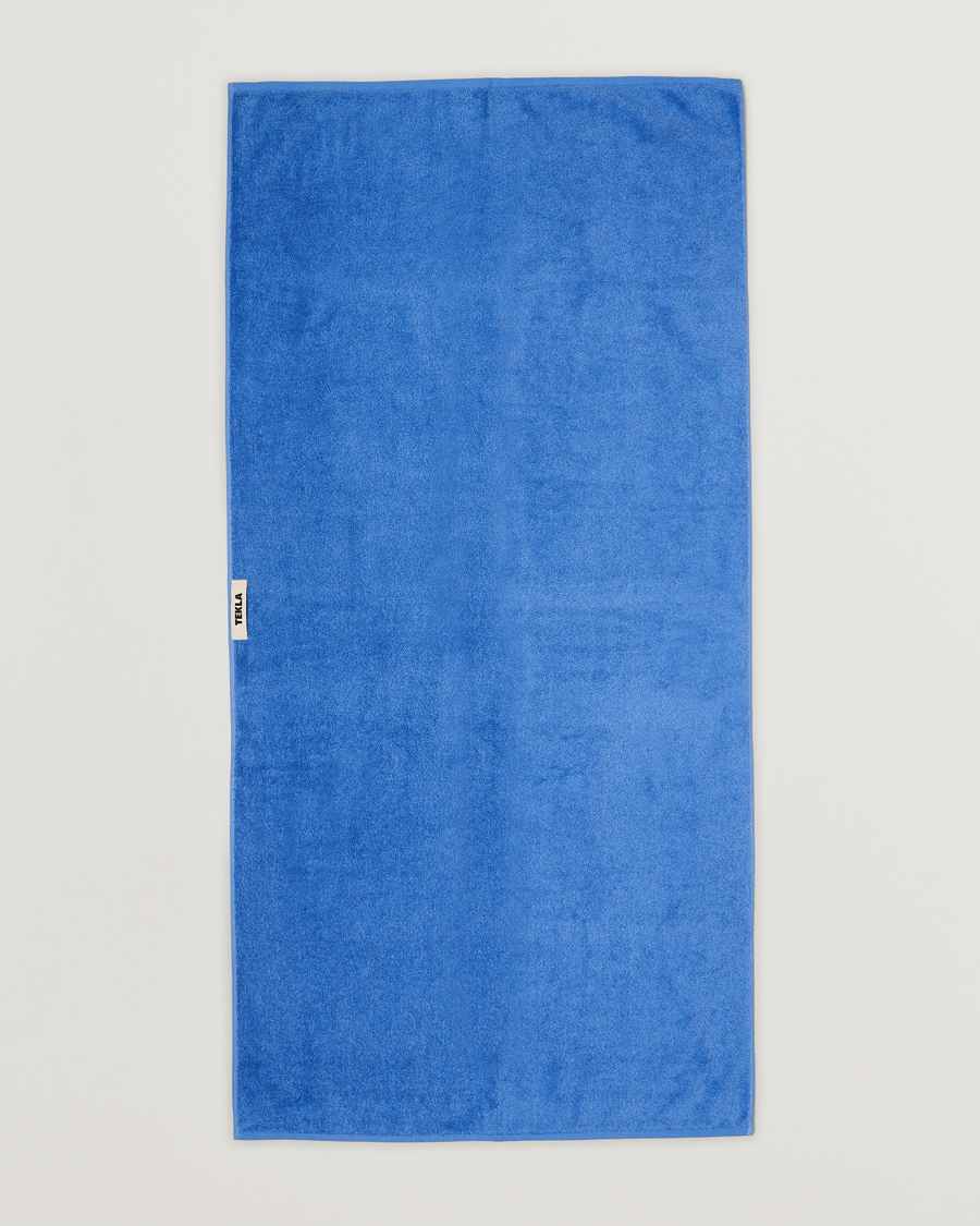 Mies | Kierrätetty | Tekla | Organic Terry Bath Towel Clear Blue