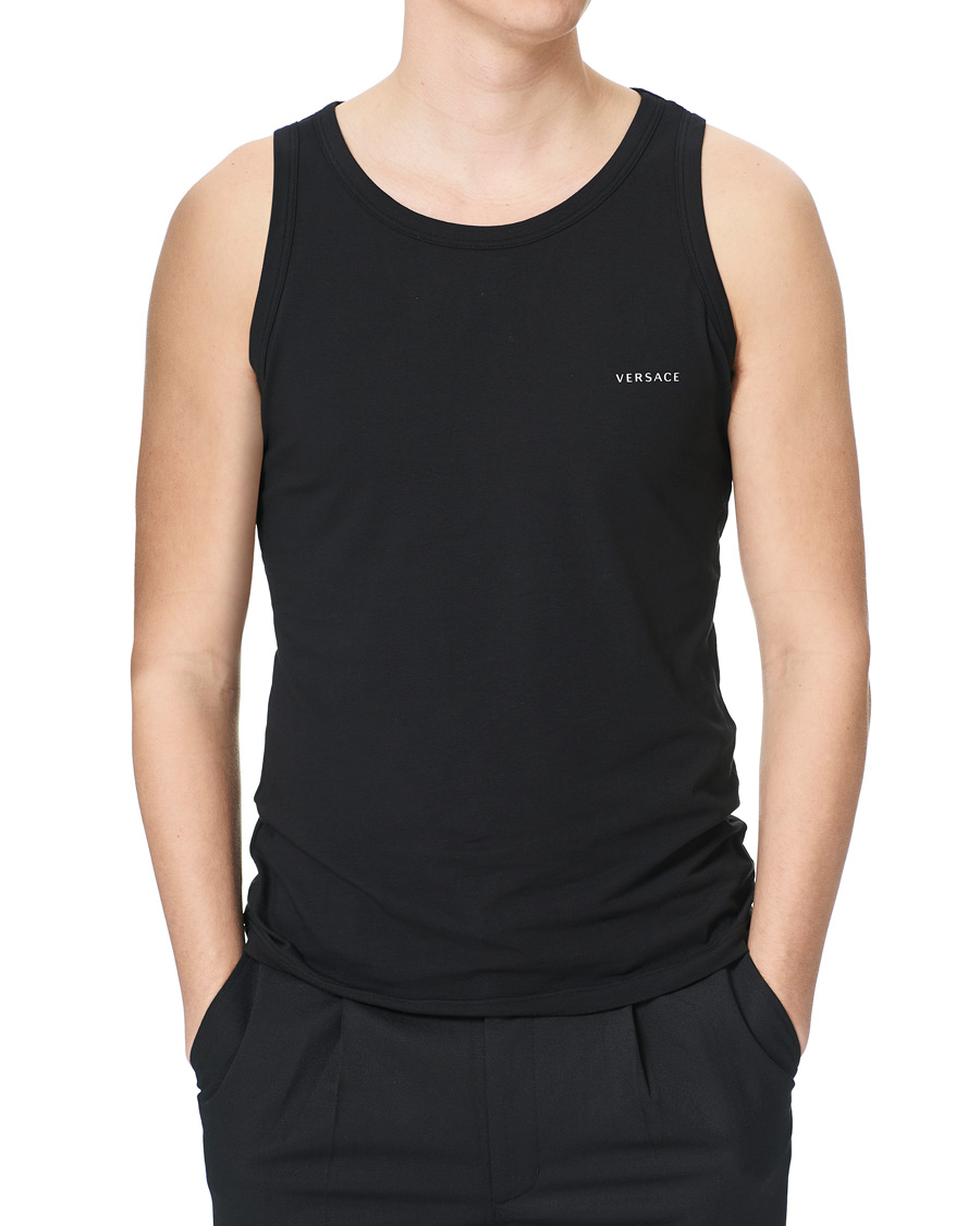 Mies | T-paidat | Versace | Logo Tank Top Black