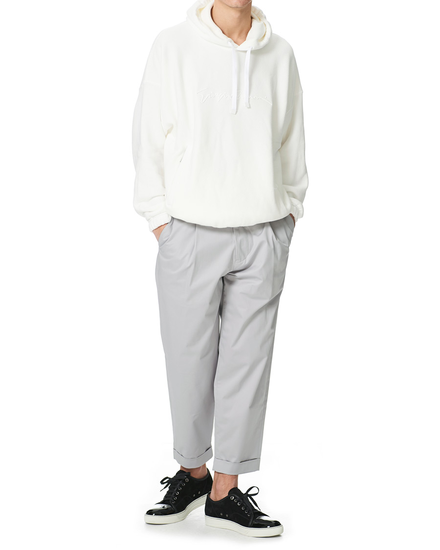 Mies | Alennusmyynti vaatteet | Giorgio Armani | Tapered Cotton Trousers Light Grey