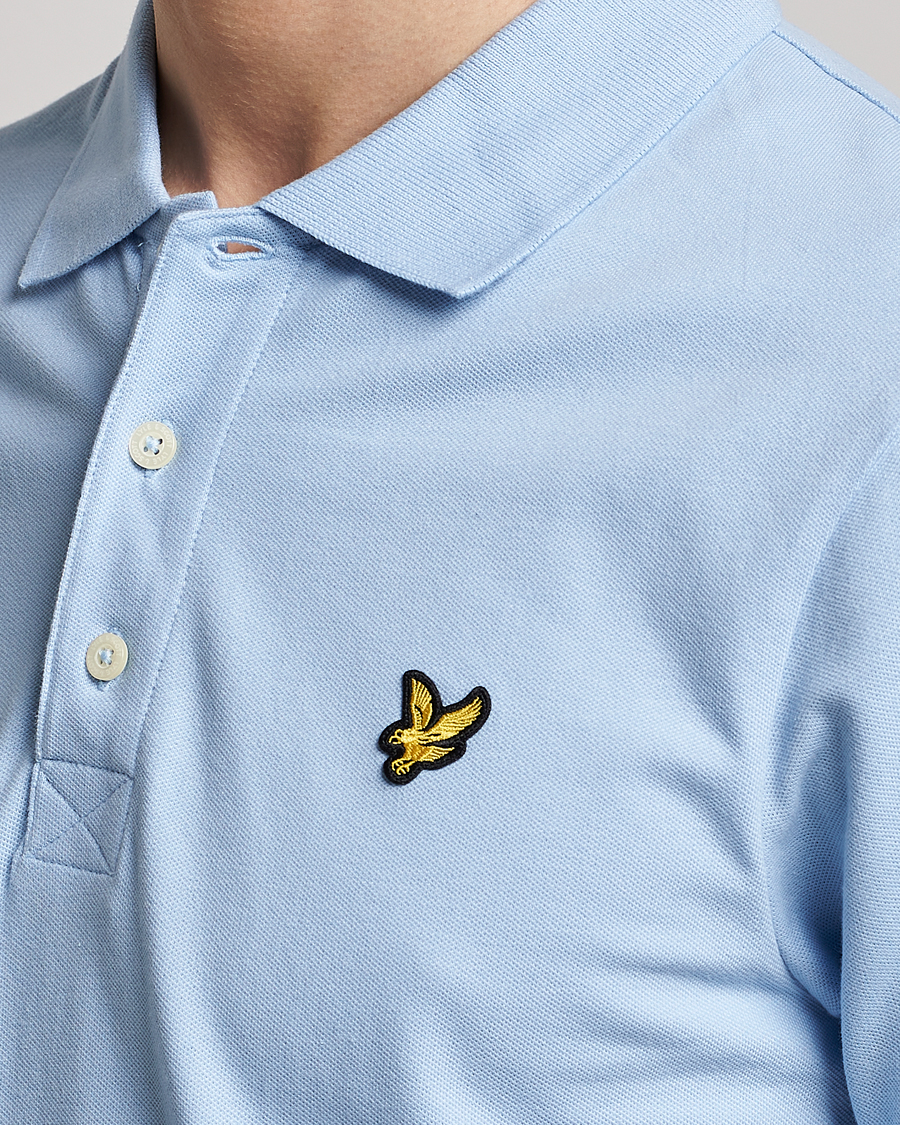 Mies | Pikeet | Lyle & Scott | Plain Pique Polo Light Blue
