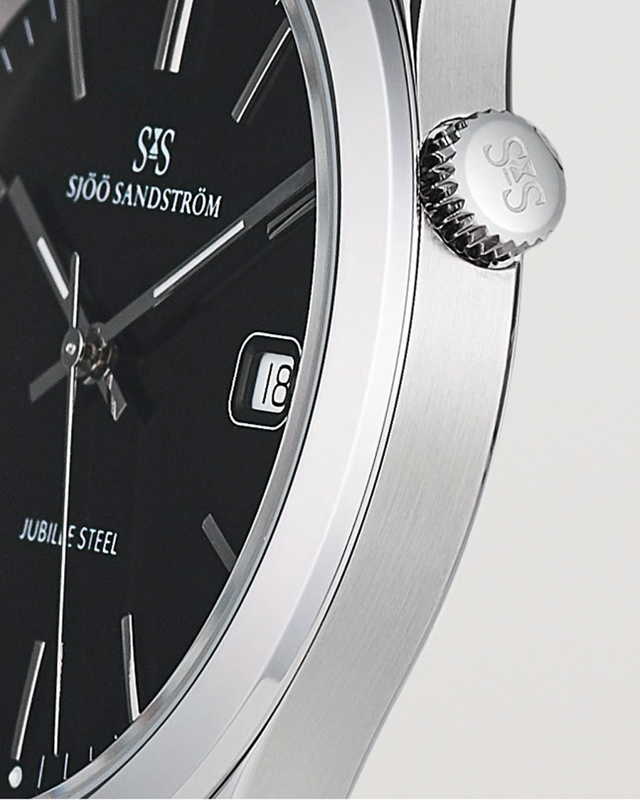 Mies | Sjöö Sandström Jubilee Steel Quartz 40mm Black/Steel | Sjöö Sandström | Jubilee Steel Quartz 40mm Black/Steel