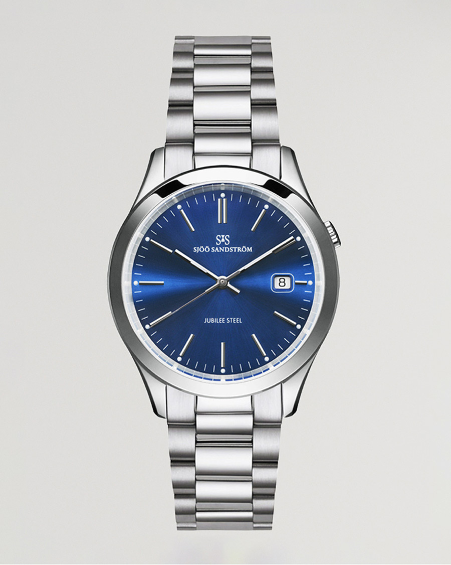 Mies | Sjöö Sandström Jubilee Steel Quartz 40mm Blue/Steel | Sjöö Sandström | Jubilee Steel Quartz 40mm Blue/Steel