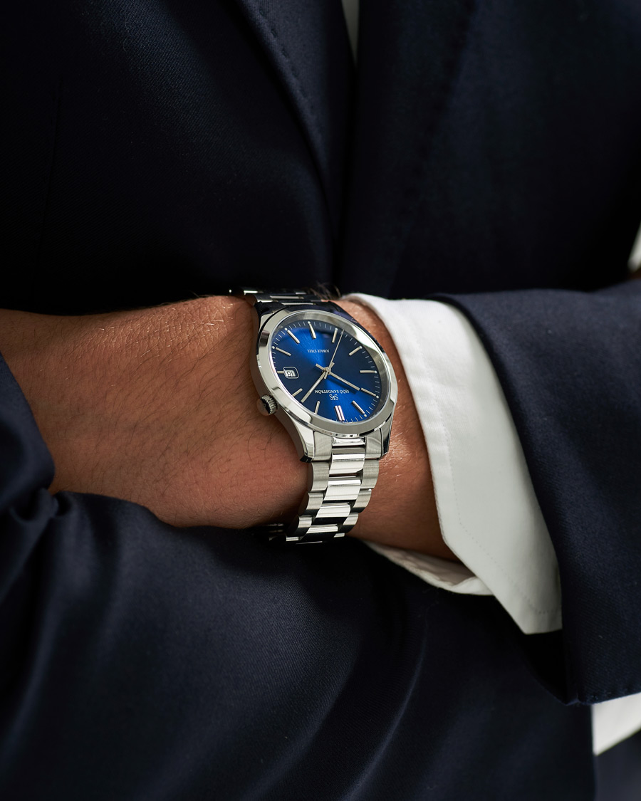 Mies | Sjöö Sandström Jubilee Steel Quartz 40mm Blue/Steel | Sjöö Sandström | Jubilee Steel Quartz 40mm Blue/Steel