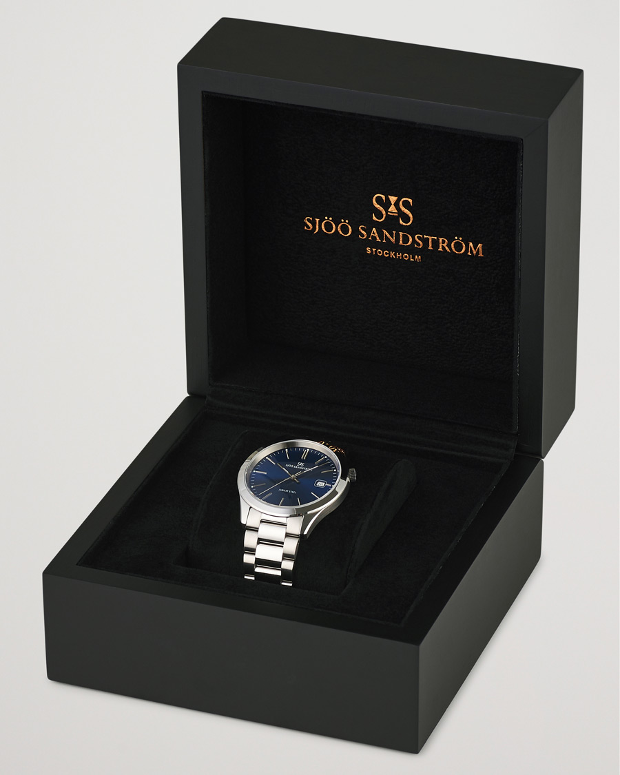 Mies | Sjöö Sandström Jubilee Steel Quartz 40mm Blue/Steel | Sjöö Sandström | Jubilee Steel Quartz 40mm Blue/Steel