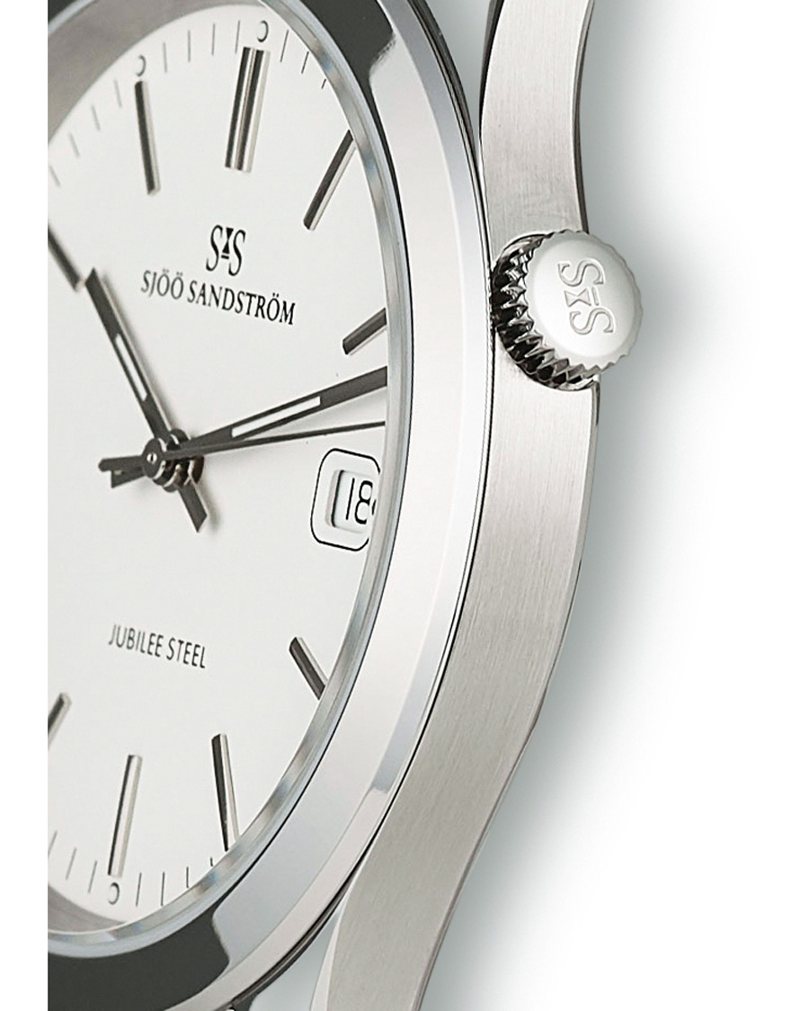 Mies | Sjöö Sandström Jubilee Steel Quartz 40mm White/Steel | Sjöö Sandström | Jubilee Steel Quartz 40mm White/Steel