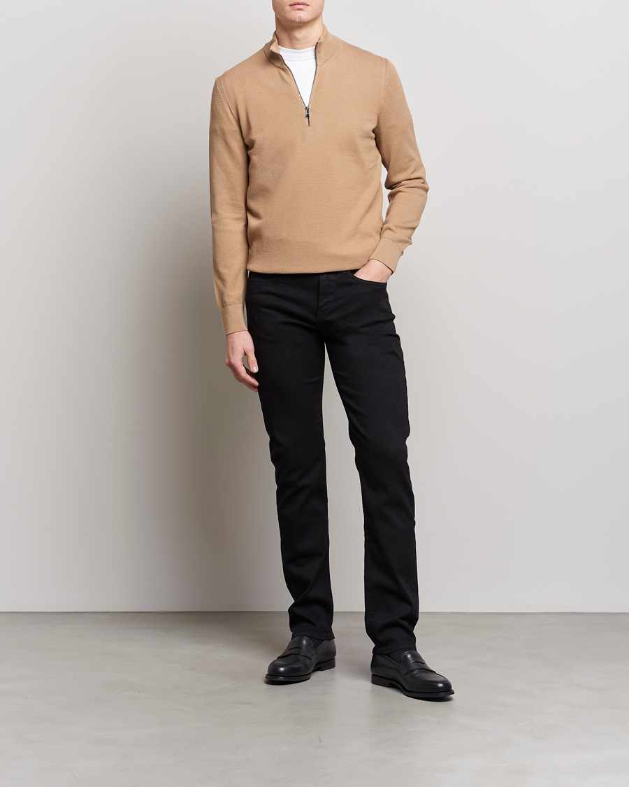 Mies | Puserot | BOSS BLACK | Ebrando Half-Zip Medium Beige