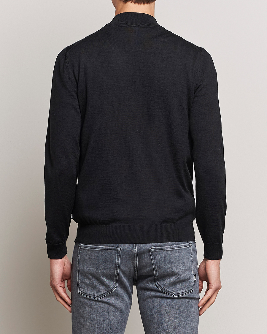 Mies | Puserot | BOSS BLACK | Balonso Full-Zip Sweater Black