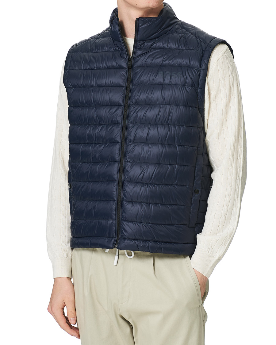 Mies | Ulkoliivit | BOSS BLACK | Calano Down Vest Dark Blue