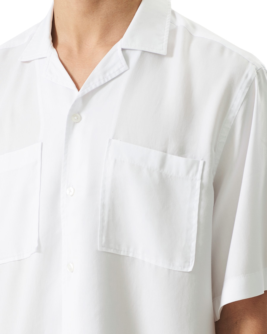 Mies | Kauluspaidat | BOSS BLACK | BOSS Lars Resort Collar Short Sleeve Shirt White