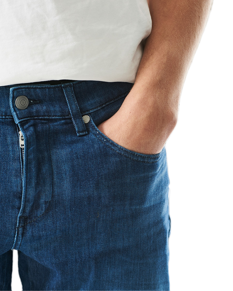 Mies | Farkut | BOSS BLACK | BOSS Delaware3 Slim Fit Stretch Jeans Medium Blue