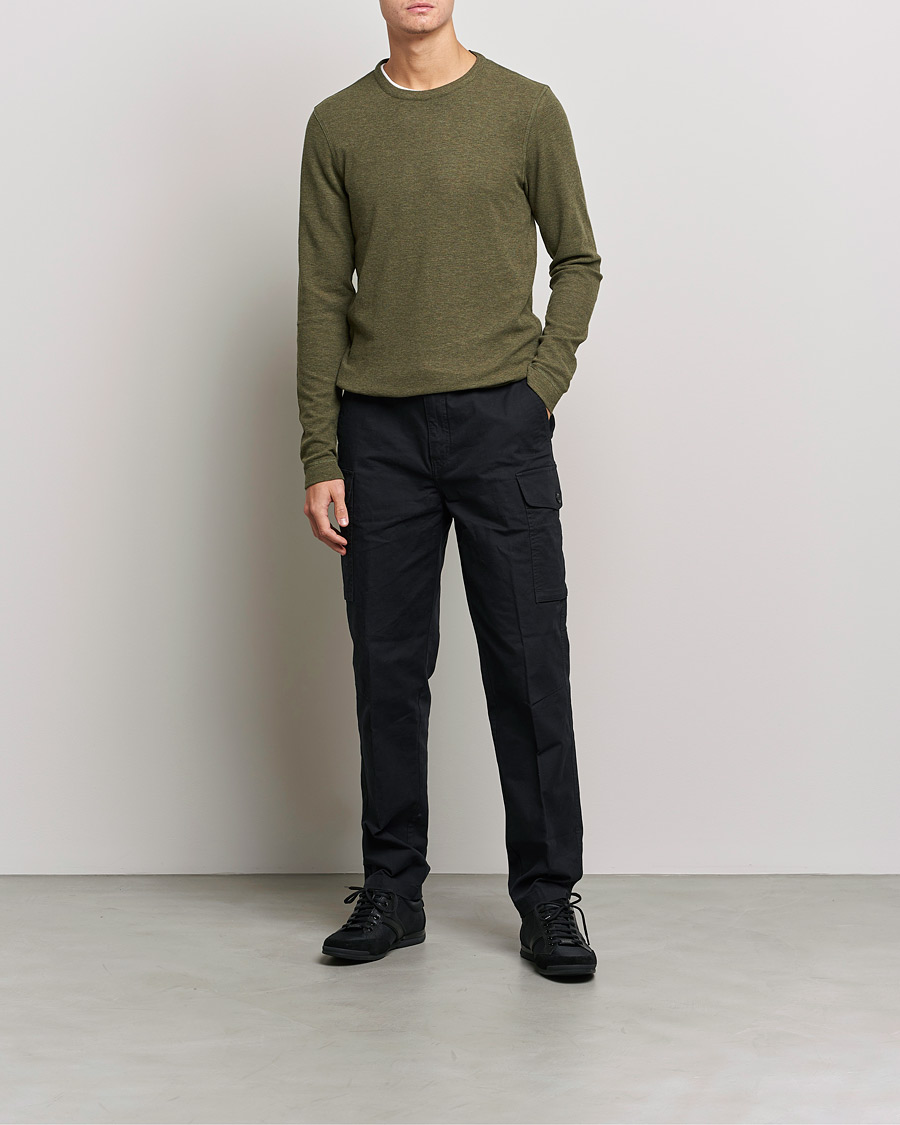 Mies | Puserot | BOSS ORANGE | Tempest Sweater Dark Green