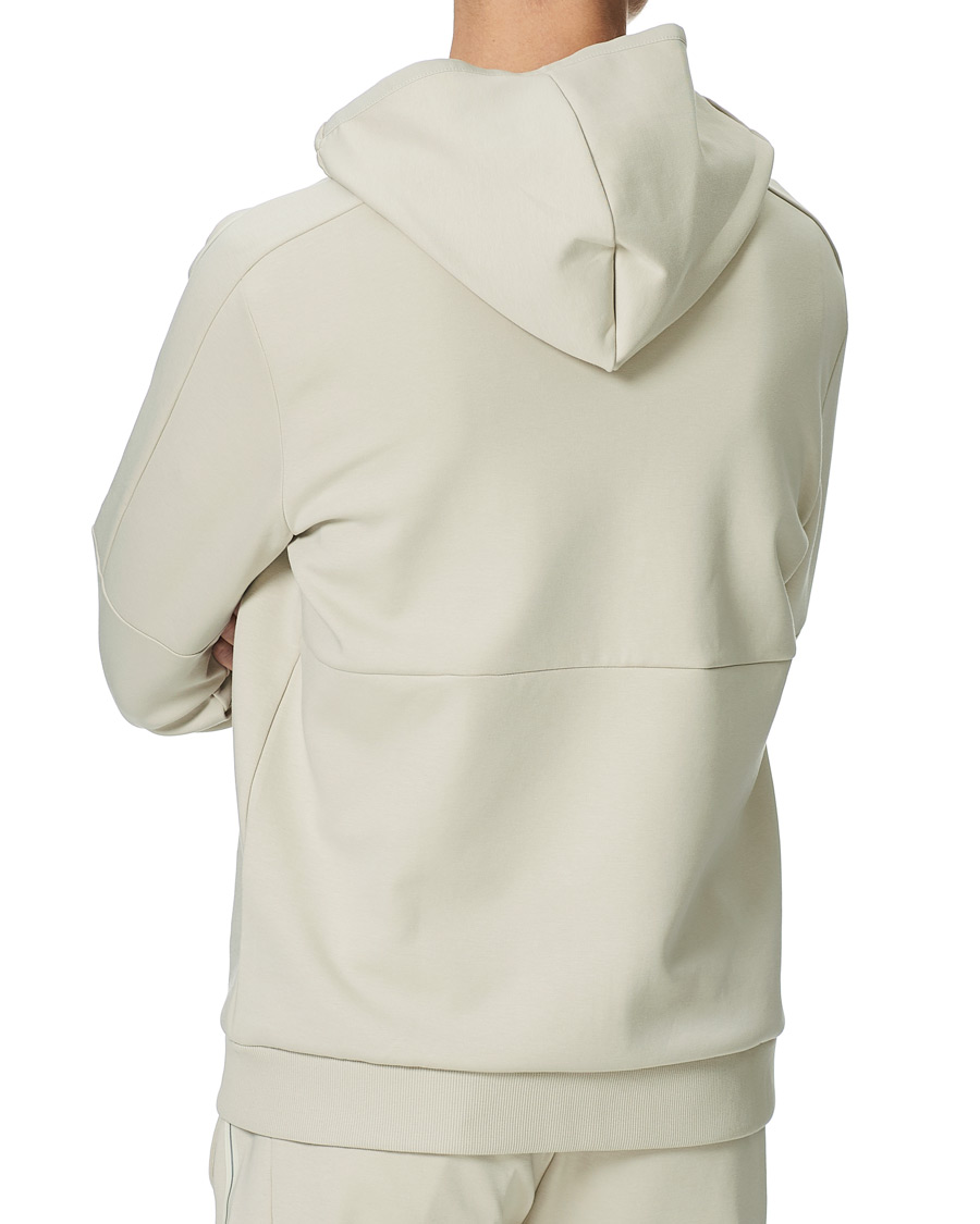 Mies | Puserot | BOSS GREEN | BOSS Athleisure Saggy Full Zip Hoodie Light Beige