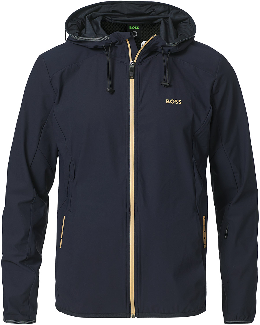 Mies | Puserot | BOSS GREEN | BOSS Athleisure Swoven Zip Jacket Dark Blue