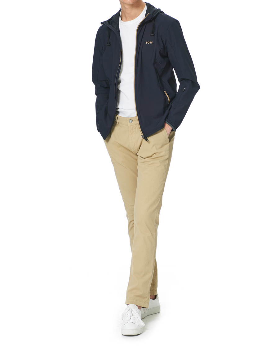 Mies | Puserot | BOSS GREEN | BOSS Athleisure Swoven Zip Jacket Dark Blue