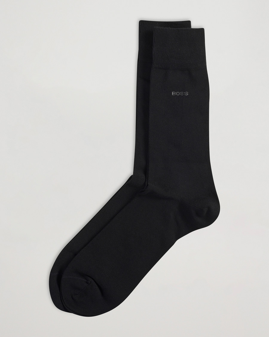 Miehet |  | BOSS | 2-Pack RS Uni Socks Black