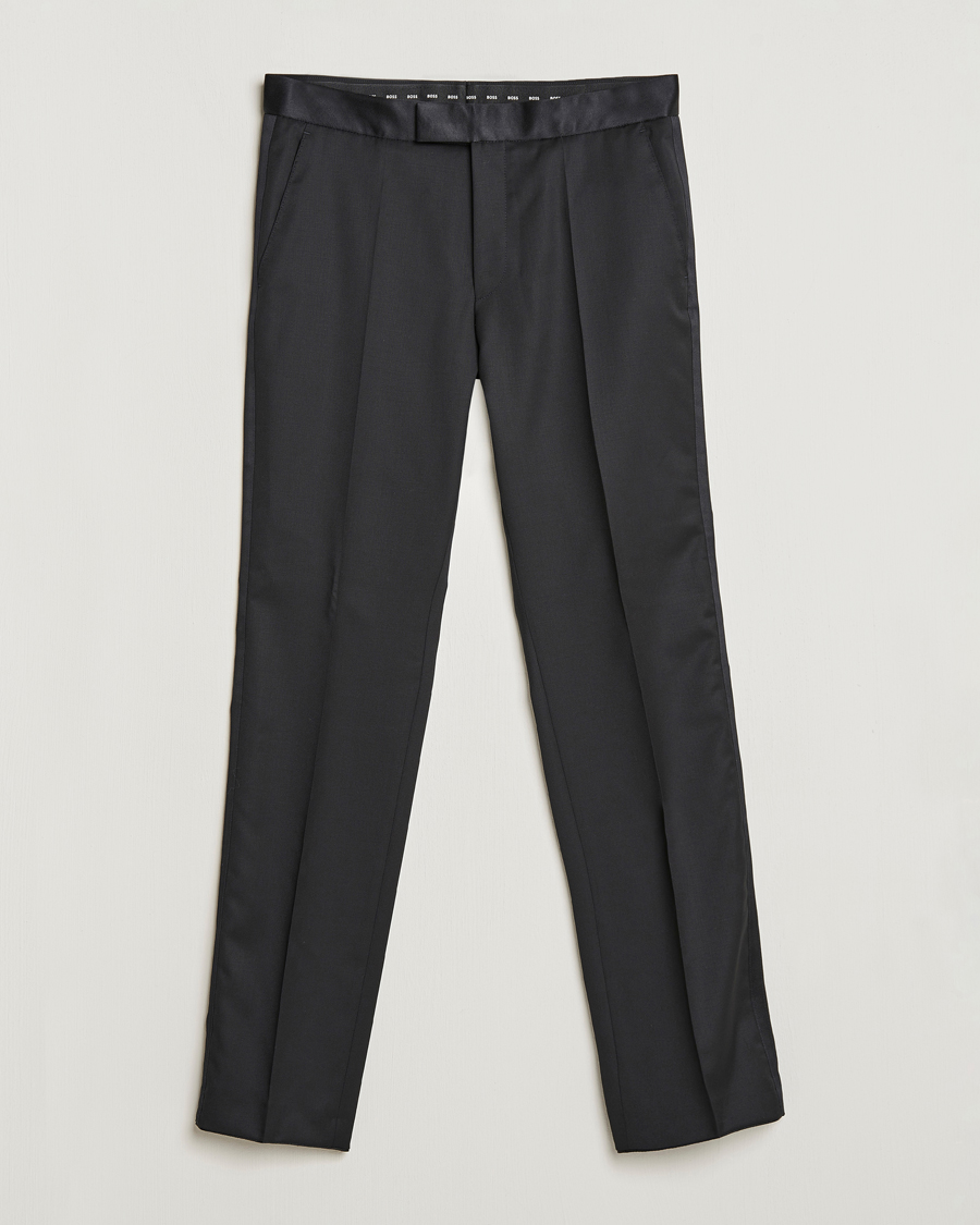 Mies | Housut | BOSS BLACK | Lenon Tuxedo Trousers Black