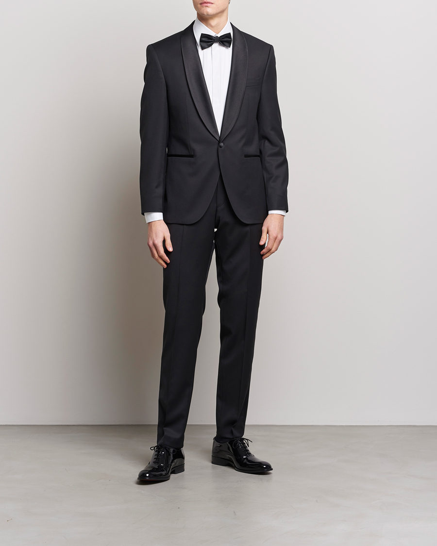 Mies | Housut | BOSS BLACK | Lenon Tuxedo Trousers Black