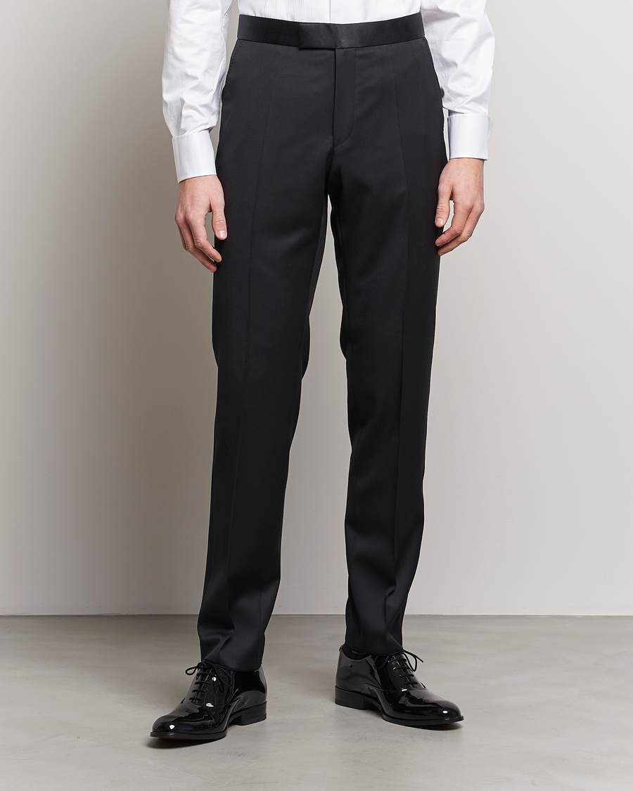 Mies | Housut | BOSS BLACK | Lenon Tuxedo Trousers Black
