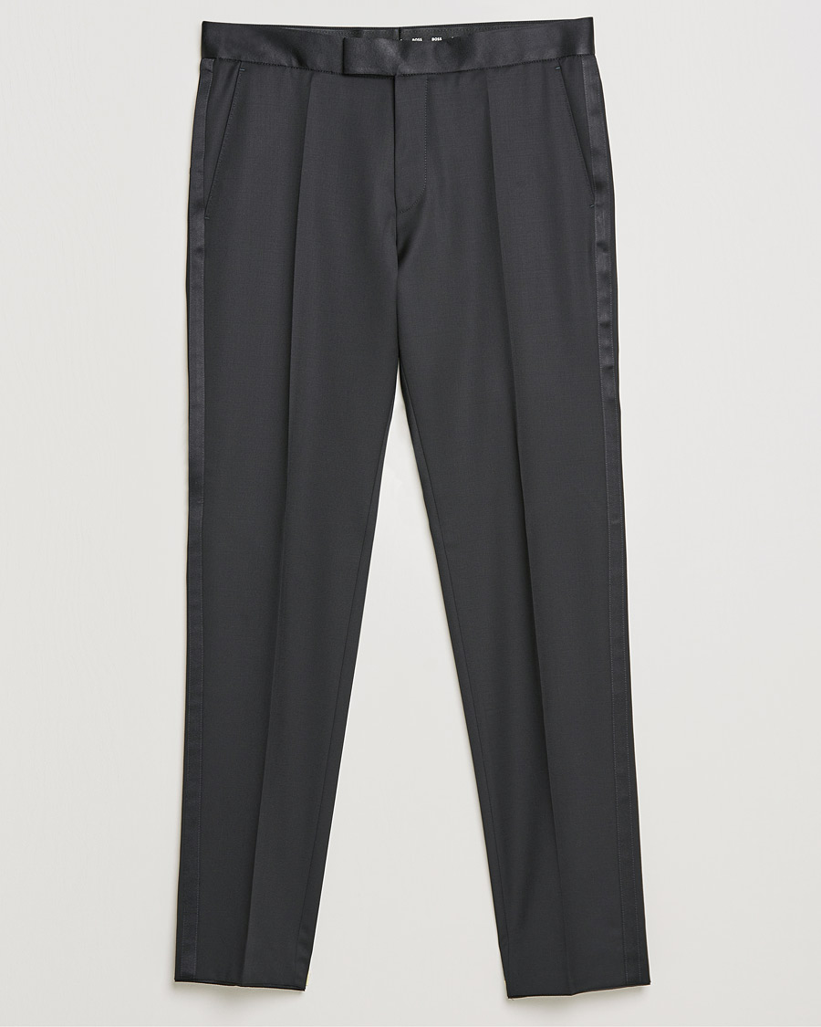 Mies | Housut | BOSS BLACK | Genius Tuxedo Trousers Black