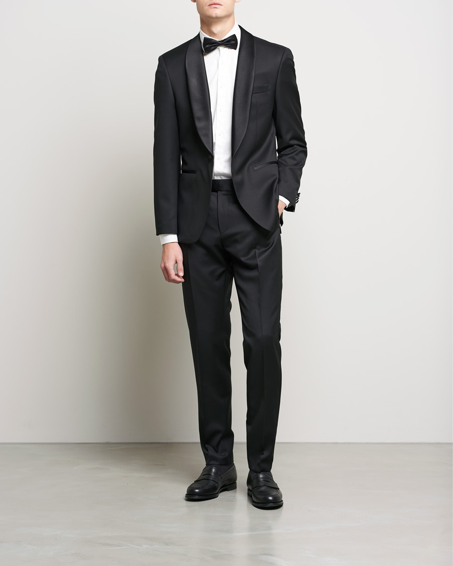 Mies | Housut | BOSS BLACK | Genius Tuxedo Trousers Black