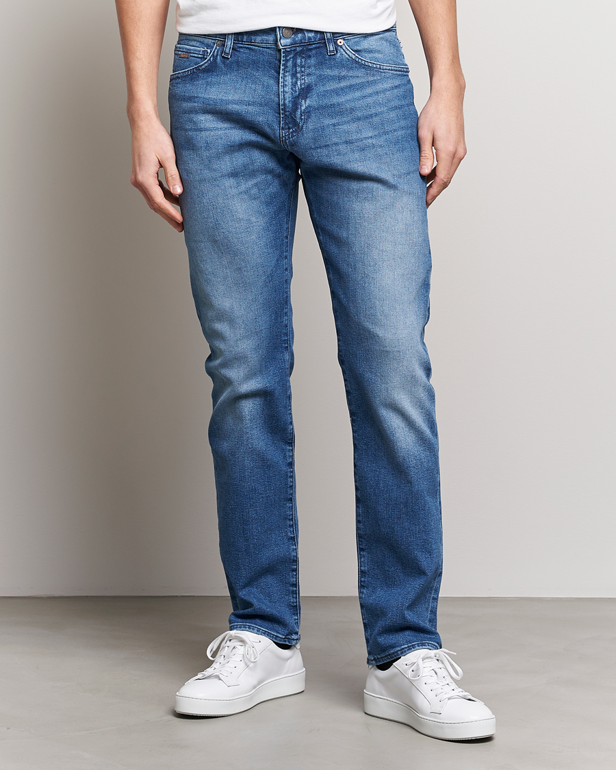 Mies | Vaatteet | BOSS ORANGE | Maine Regular Fit Stretch Jeans Bright Blue
